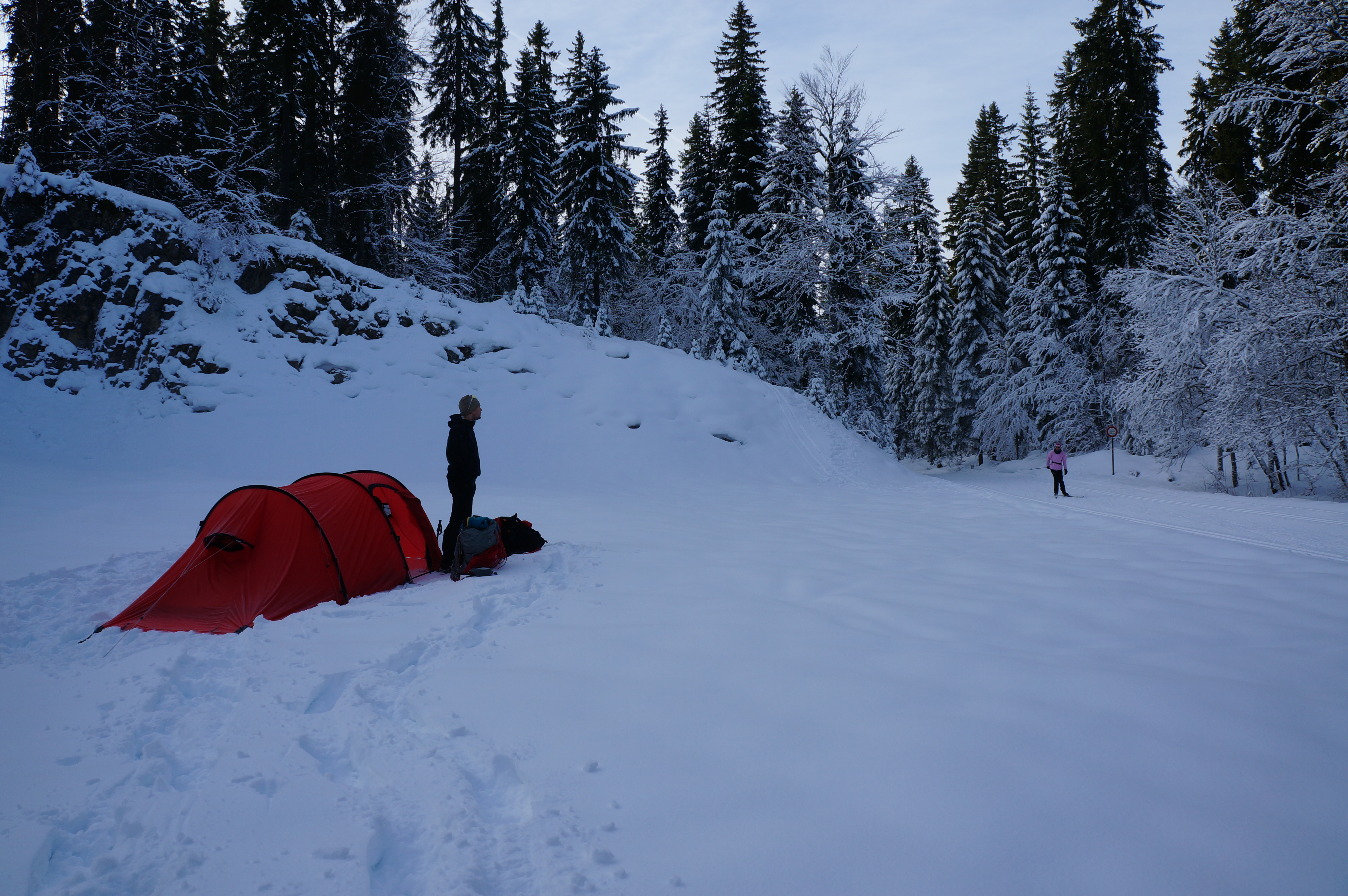 Winterwanderung durch die Französische Jura auf Schneeschuhen (15)